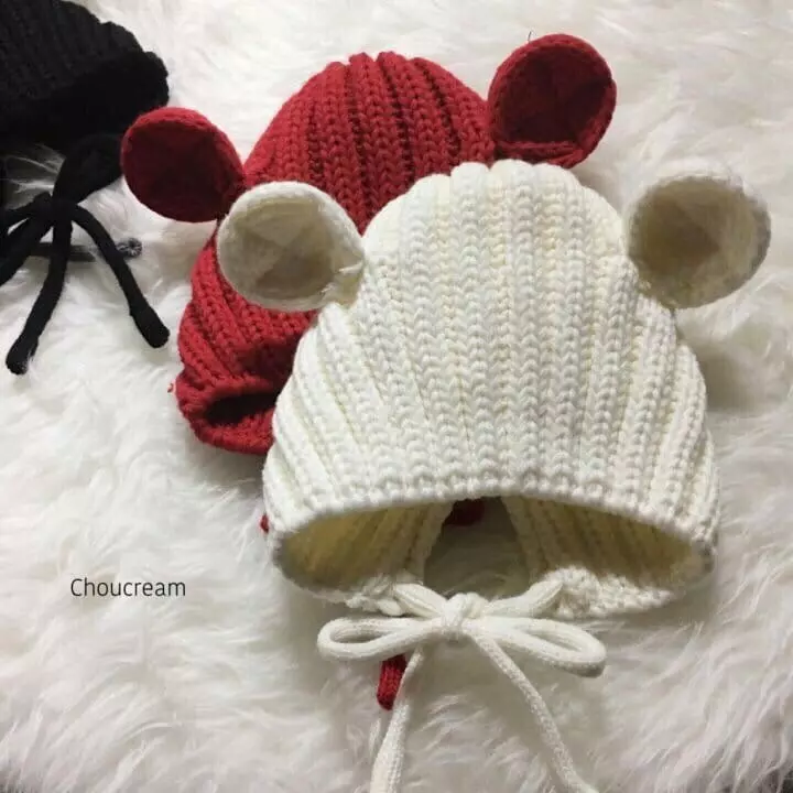 Choucream - Korean Baby Fashion - #babyoninstagram - Bebe Bear Knit Hat - 7