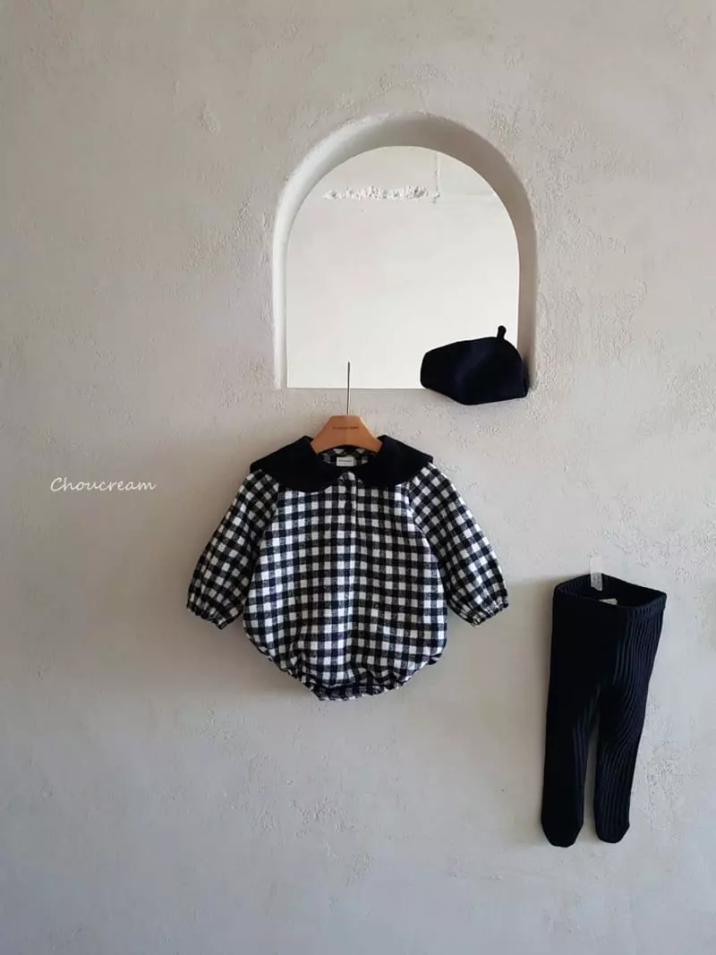 Choucream - Korean Baby Fashion - #babyoninstagram - Check Sailor Bodysuit - 8