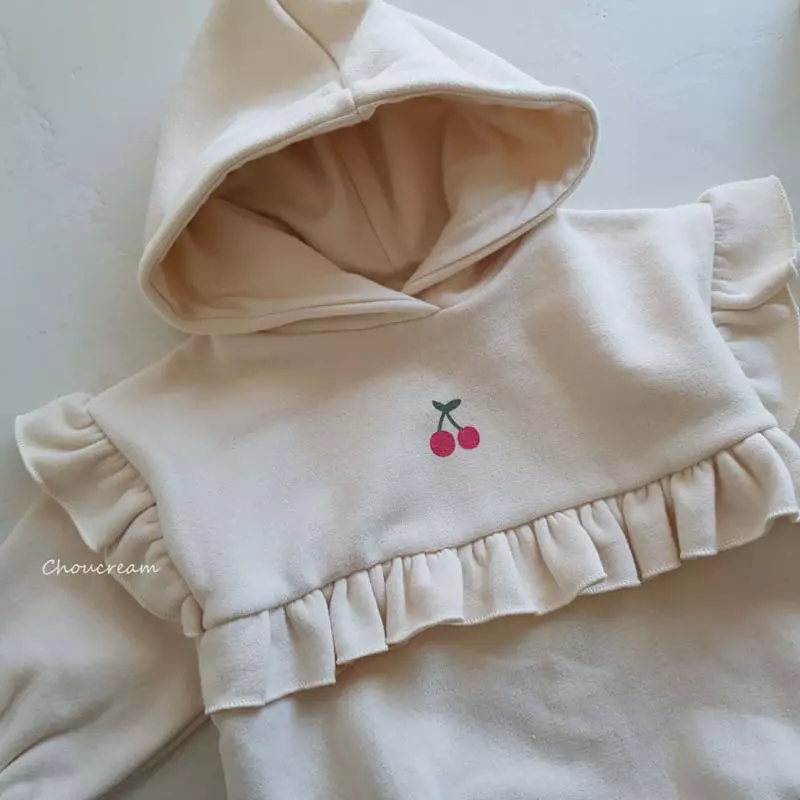 Choucream - Korean Baby Fashion - #babyoninstagram - Cherry Hoody Bodysuit - 7