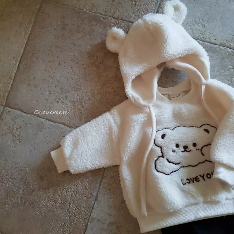 Choucream - Korean Baby Fashion - #babyootd - Dumble Bear Sweatshirt - 5