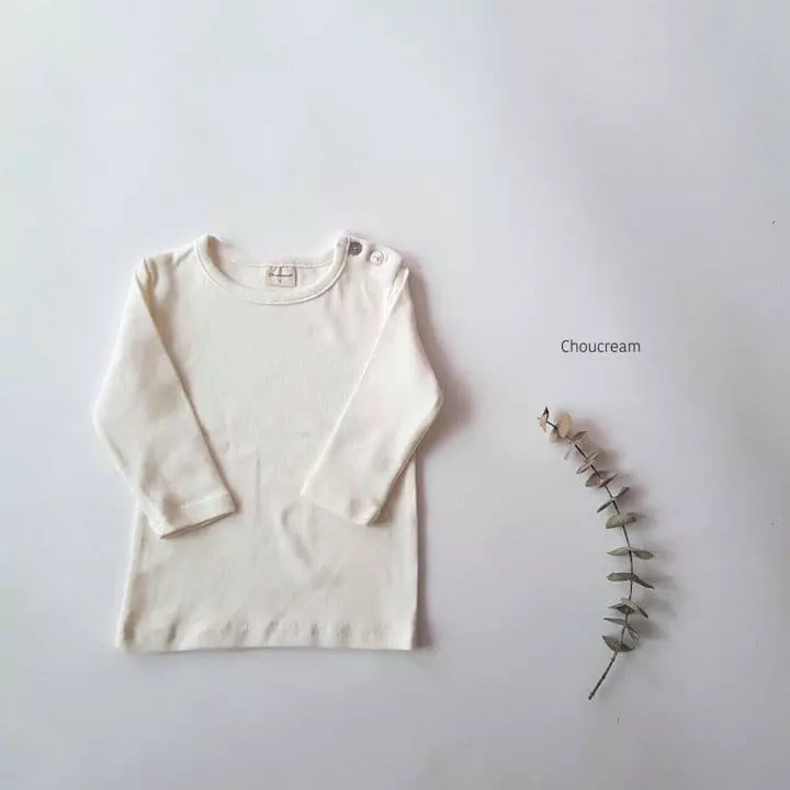 Choucream - Korean Baby Fashion - #babyoutfit - Winter Bebe Basic Tee - 3