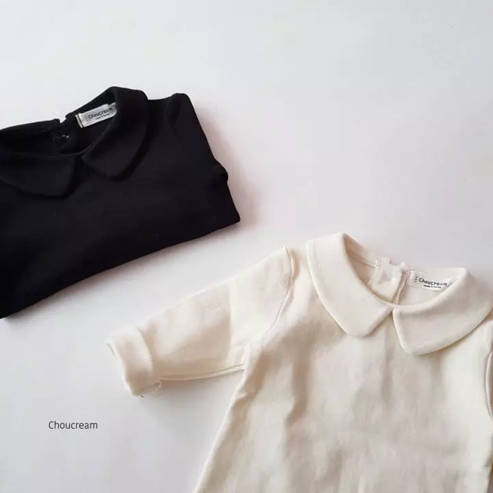 Choucream - Korean Baby Fashion - #babyoutfit - Bebe Collar Tee - 2