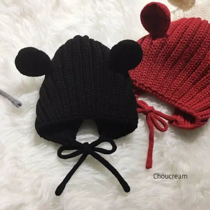 Choucream - Korean Baby Fashion - #babyoutfit - Bebe Bear Knit Hat - 10