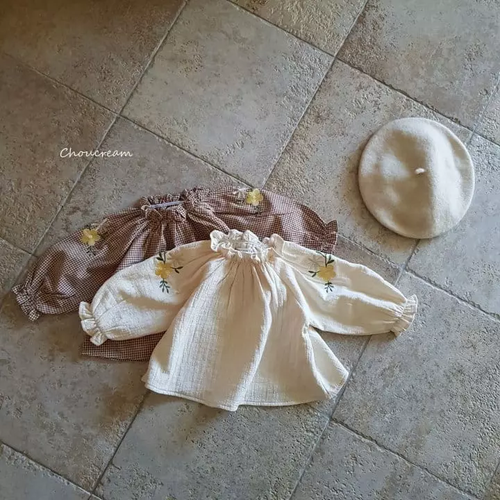 Choucream - Korean Baby Fashion - #babyoutfit - Baby Blooming Blouse - 6