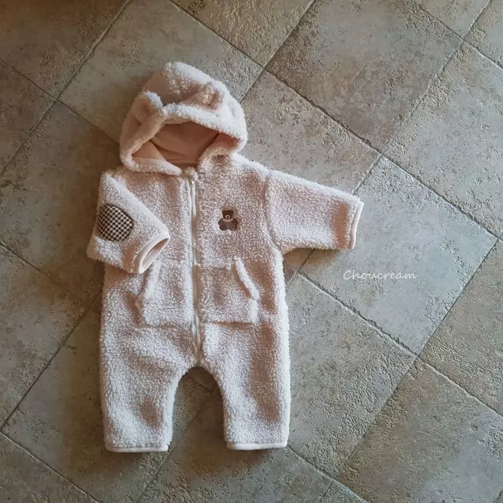 Choucream - Korean Baby Fashion - #babyoutfit - Bbogle Bear Bodysuit - 4