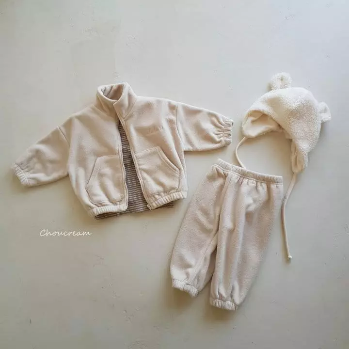 Choucream - Korean Baby Fashion - #babyoutfit - Lettering Top Bottom Set