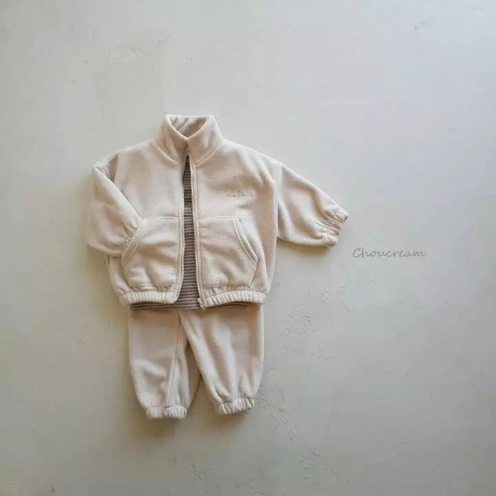 Choucream - Korean Baby Fashion - #babyoutfit - Lettering Top Bottom Set - 2