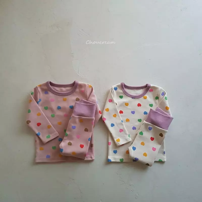 Choucream - Korean Baby Fashion - #babyoutfit - Heart Candy Easywear