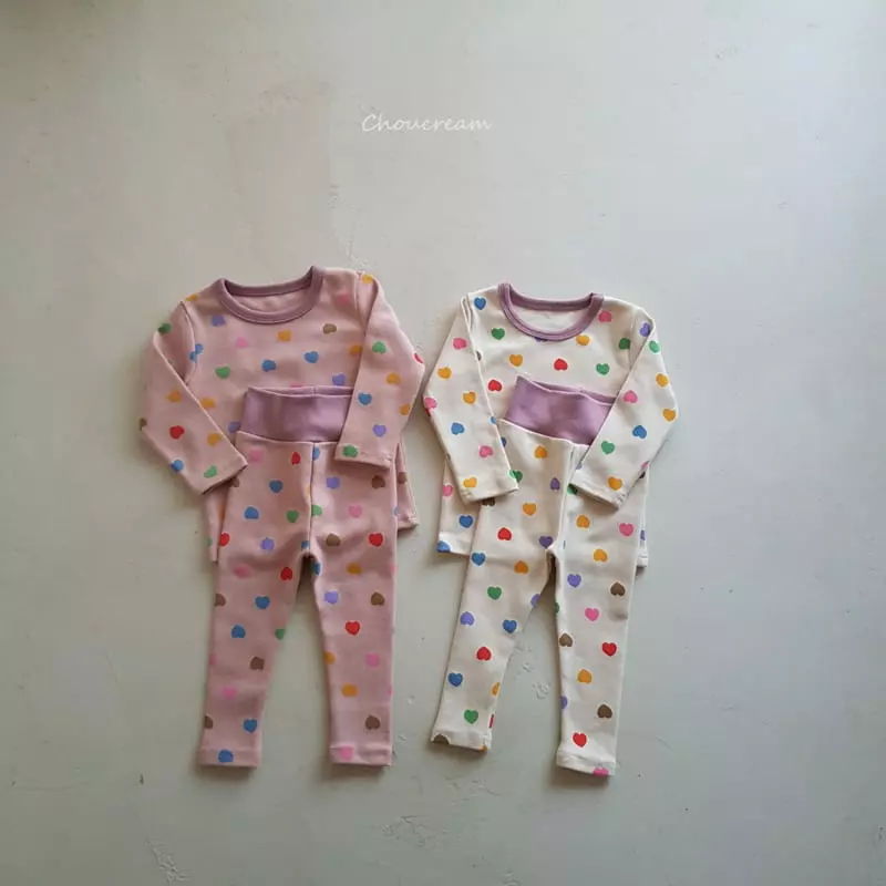 Choucream - Korean Baby Fashion - #babyoutfit - Heart Candy Easywear - 2