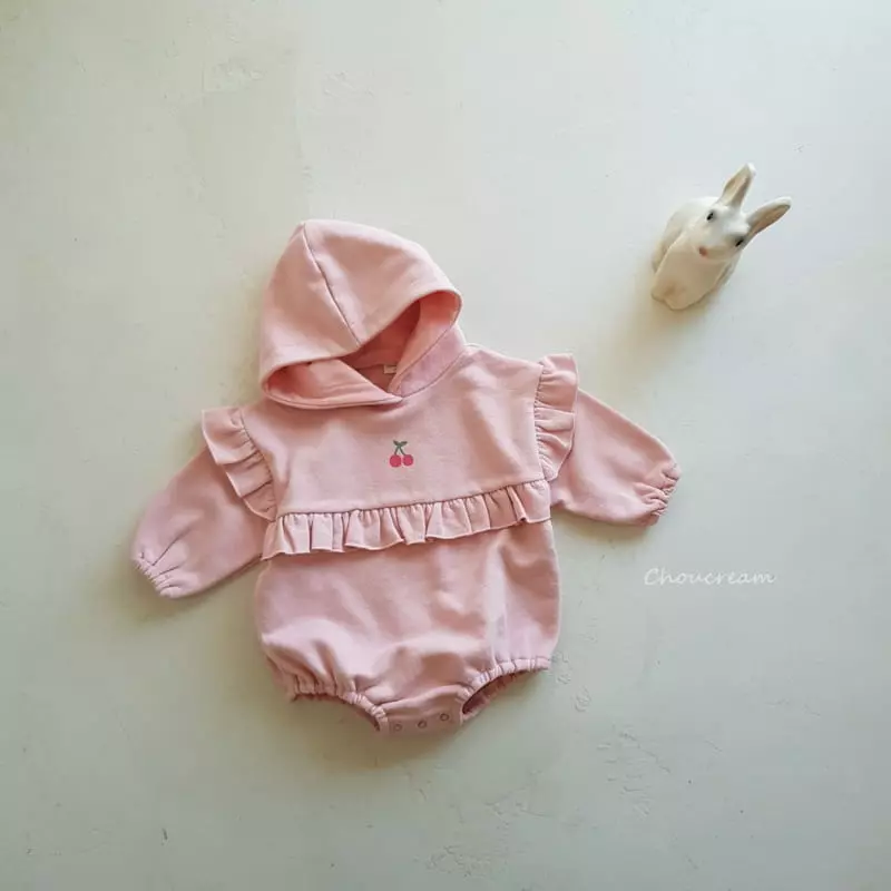 Choucream - Korean Baby Fashion - #babywear - Cherry Hoody Bodysuit - 11