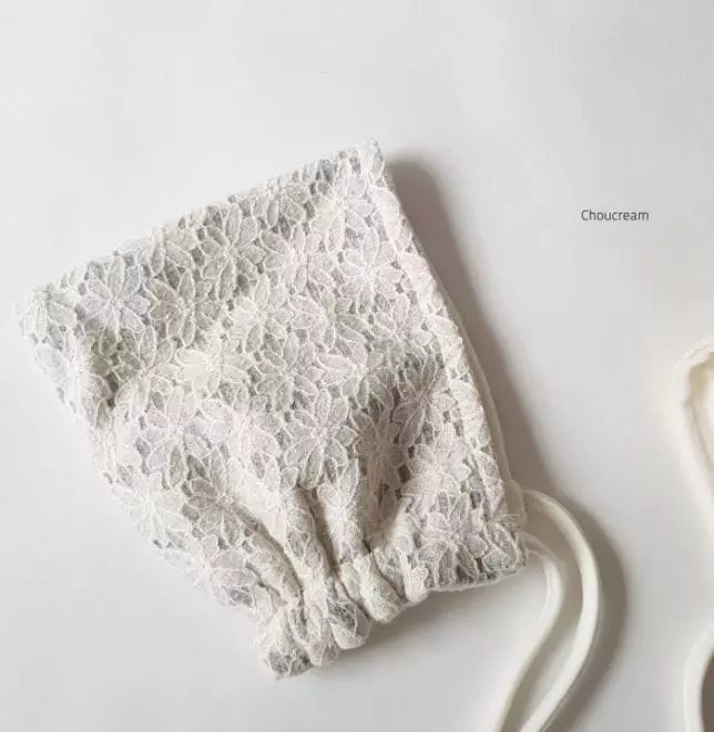 Choucream - Korean Baby Fashion - #onlinebabyboutique - Bebe Winter Lace Bonnet - 11