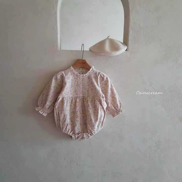 Choucream - Korean Baby Fashion - #onlinebabyboutique - Elf Flower Lace Bodysuit