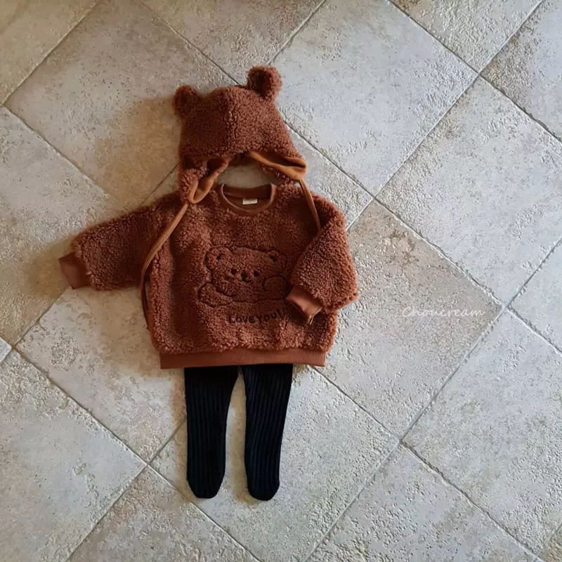 Choucream - Korean Baby Fashion - #onlinebabyboutique - Dumble Bear Sweatshirt - 9