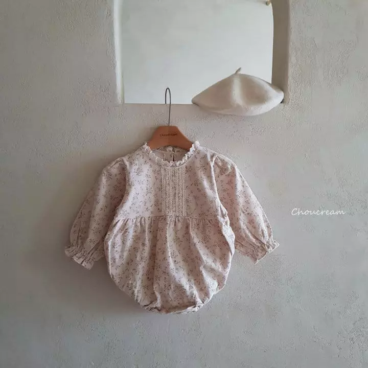 Choucream - Korean Baby Fashion - #onlinebabyshop - Elf Flower Lace Bodysuit - 2