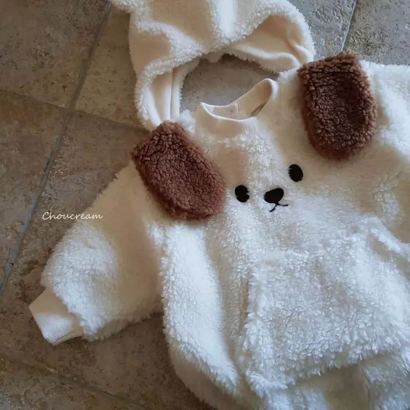 Choucream - Korean Baby Fashion - #onlinebabyshop - Puppy Bodysuit - 2