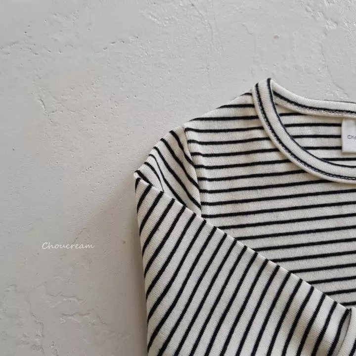 Choucream - Korean Baby Fashion - #smilingbaby - Bebe Stripes Tee - 6
