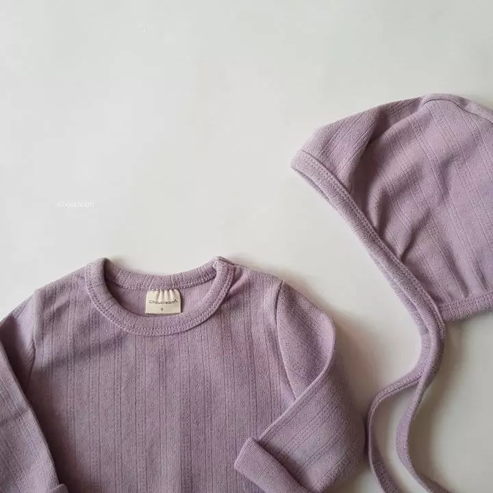 Choucream - Korean Baby Fashion - #smilingbaby - Mochi Bodysuit with Hat - 2