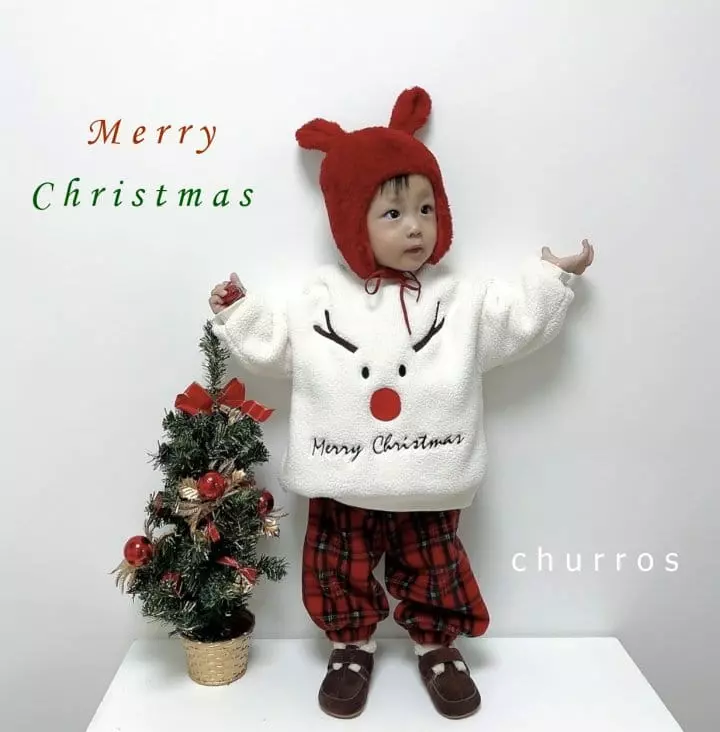 Churros - Korean Baby Fashion - #babyoninstagram - Christmas Rabbit Bonnet - 2