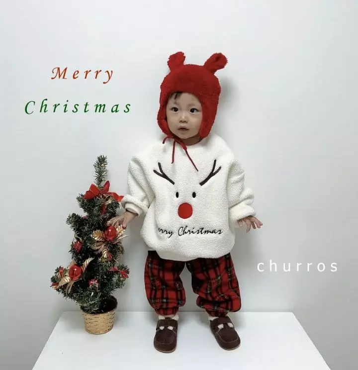 Churros - Korean Baby Fashion - #babyootd - Christmas Rabbit Bonnet - 3