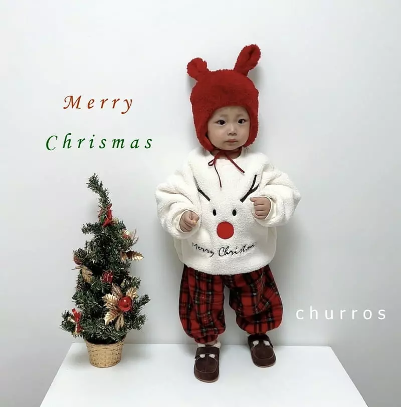 Churros - Korean Children Fashion - #Kfashion4kids - Bookle Santa Sweatshirt - 10