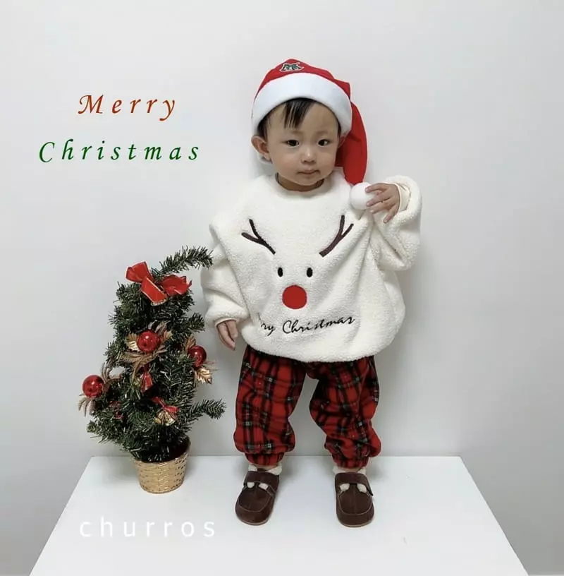 Churros - Korean Children Fashion - #childofig - Bookle Santa Sweatshirt