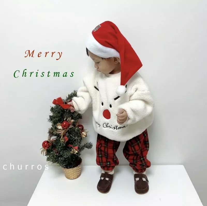 Churros - Korean Children Fashion - #childofig - Bookle Santa Sweatshirt - 2