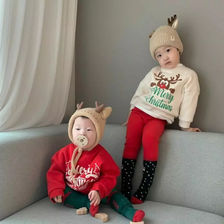 Churros - Korean Children Fashion - #discoveringself - Merry Christmas Sweatshirt - 2