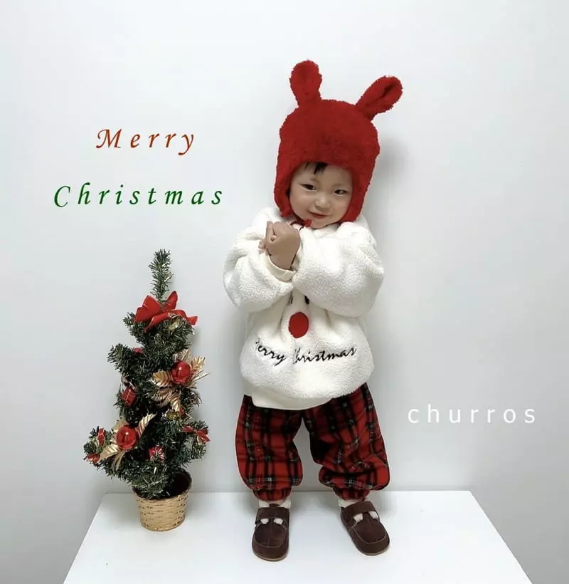 Churros - Korean Children Fashion - #fashionkids - Bookle Santa Sweatshirt - 6
