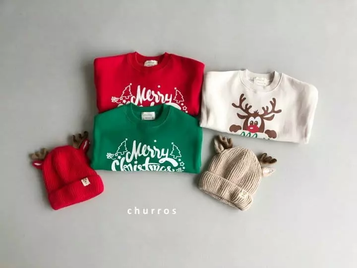 Churros - Korean Children Fashion - #fashionkids - Merry Christmas Sweatshirt - 3