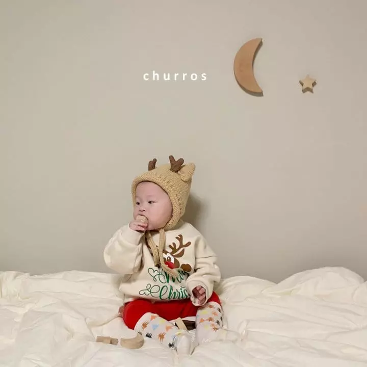 Churros - Korean Children Fashion - #fashionkids - Merry Christmas Sweatshirt - 4