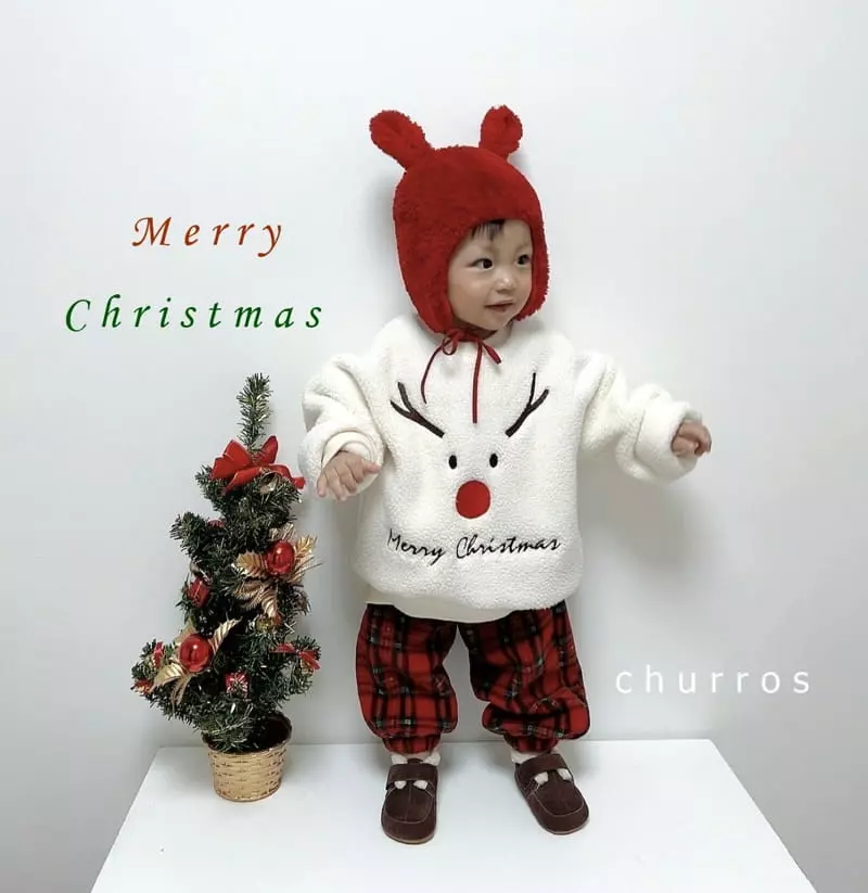 Churros - Korean Children Fashion - #kidsstore - Bookle Santa Sweatshirt - 8