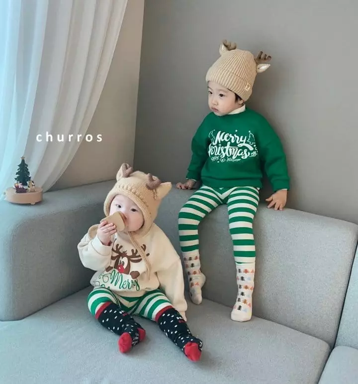 Churros - Korean Children Fashion - #kidsstore - Merry Christmas Sweatshirt - 5