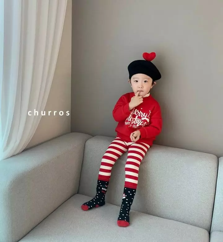 Churros - Korean Children Fashion - #kidzfashiontrend - Merry Christmas Sweatshirt - 6