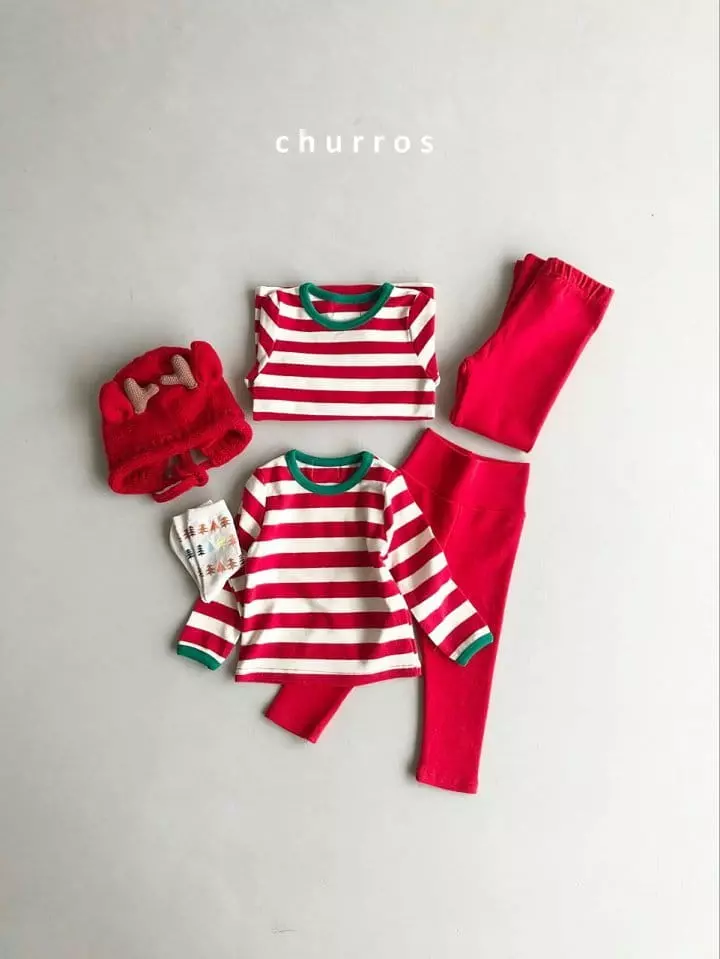 Churros - Korean Children Fashion - #kidzfashiontrend - Stripes Combi Easywear - 3