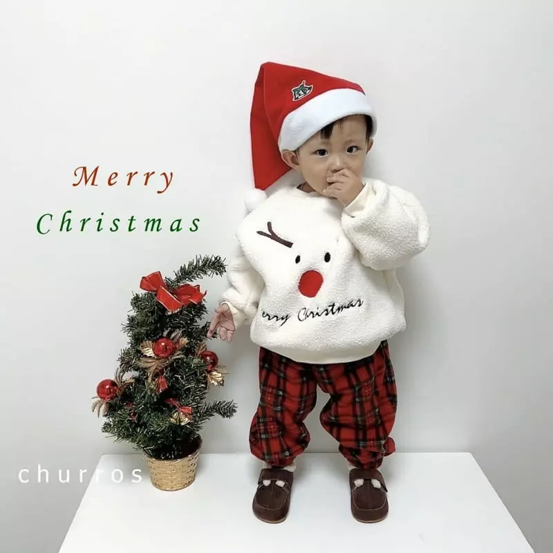 Churros - Korean Children Fashion - #littlefashionista - Bookle Santa Sweatshirt - 11