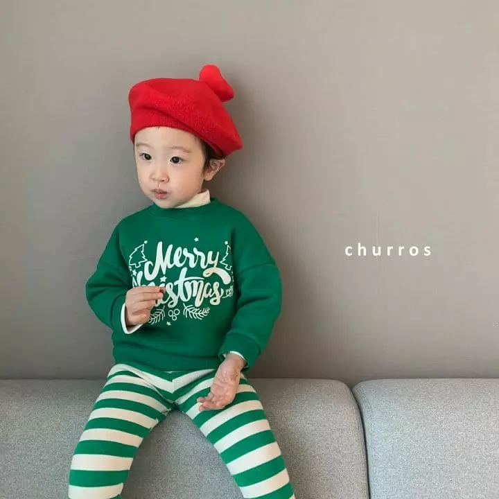 Churros - Korean Children Fashion - #littlefashionista - Merry Christmas Sweatshirt - 8