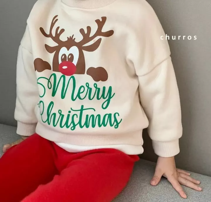 Churros - Korean Children Fashion - #magicofchildhood - Merry Christmas Sweatshirt - 9