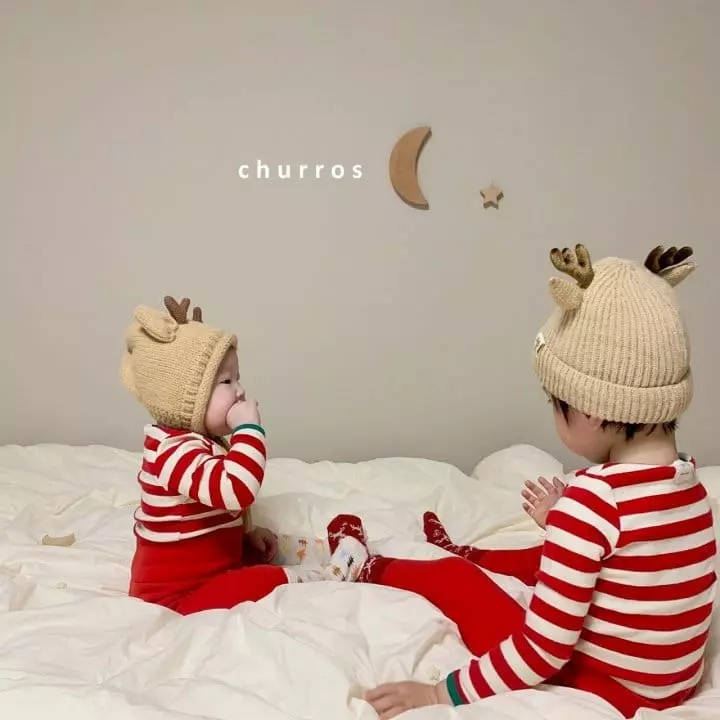 Churros - Korean Children Fashion - #magicofchildhood - Stripes Combi Easywear - 6