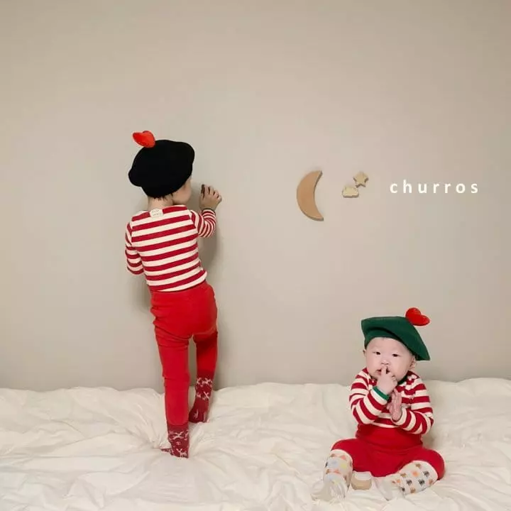 Churros - Korean Children Fashion - #minifashionista - Stripes Combi Easywear - 7