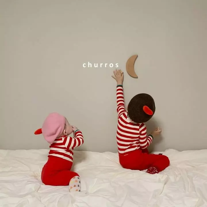 Churros - Korean Children Fashion - #prettylittlegirls - Stripes Combi Easywear - 8