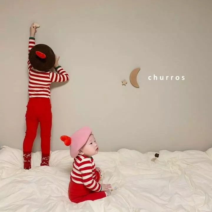 Churros - Korean Children Fashion - #todddlerfashion - Stripes Combi Easywear - 9