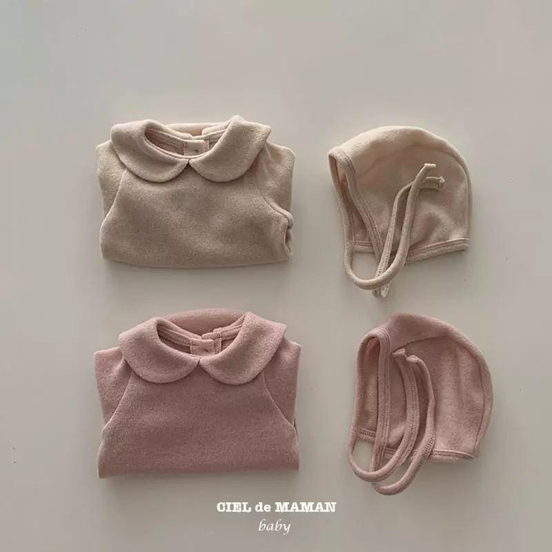 Ciel De Maman - Korean Baby Fashion - #babyboutique - Dong bonnet Bodysuit - 8