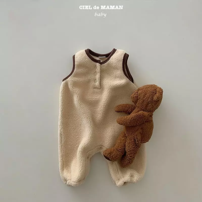 Ciel De Maman - Korean Baby Fashion - #babyfever - Teddy Bbogle All-in One - 2