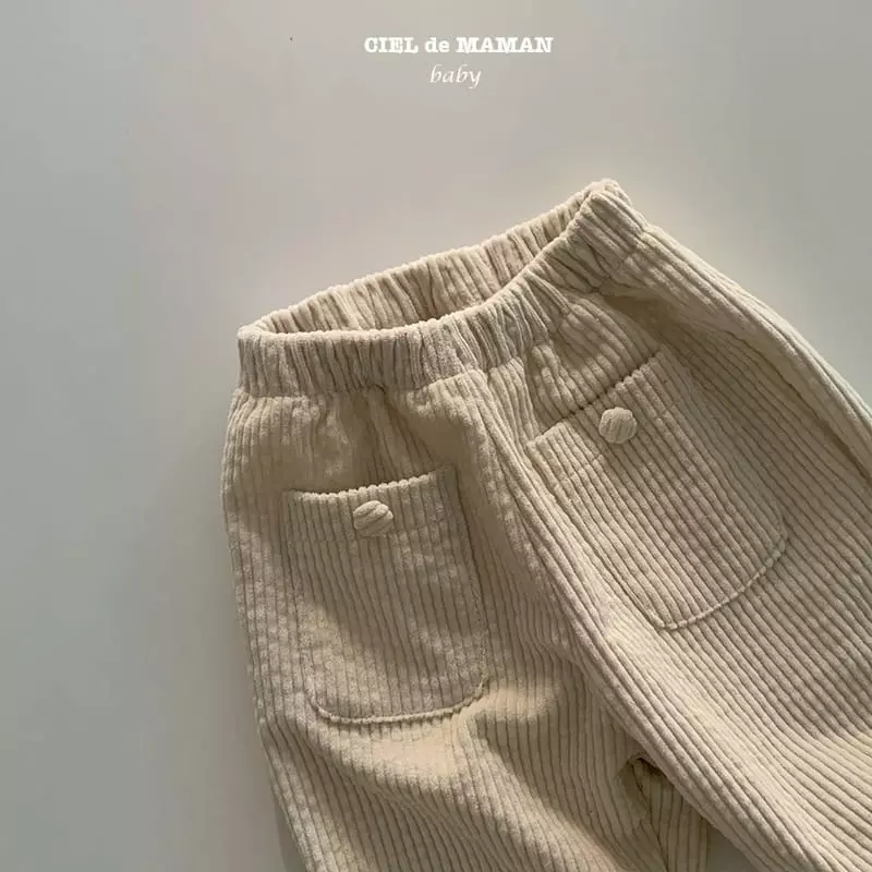 Ciel De Maman - Korean Baby Fashion - #babylifestyle - Bean Button Pants