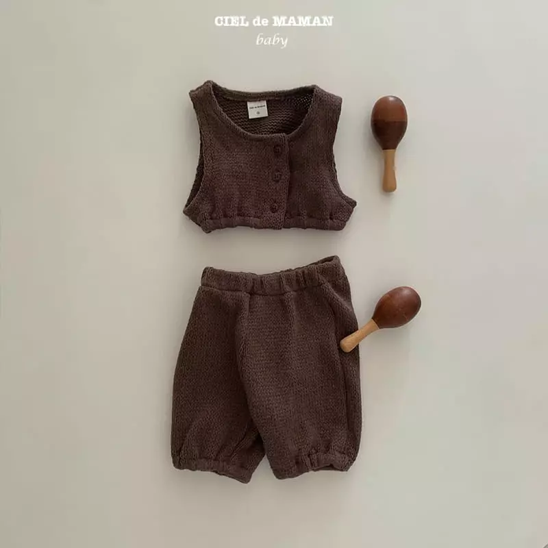 Ciel De Maman - Korean Baby Fashion - #babylifestyle - Quilting Top Bottom SET - 6