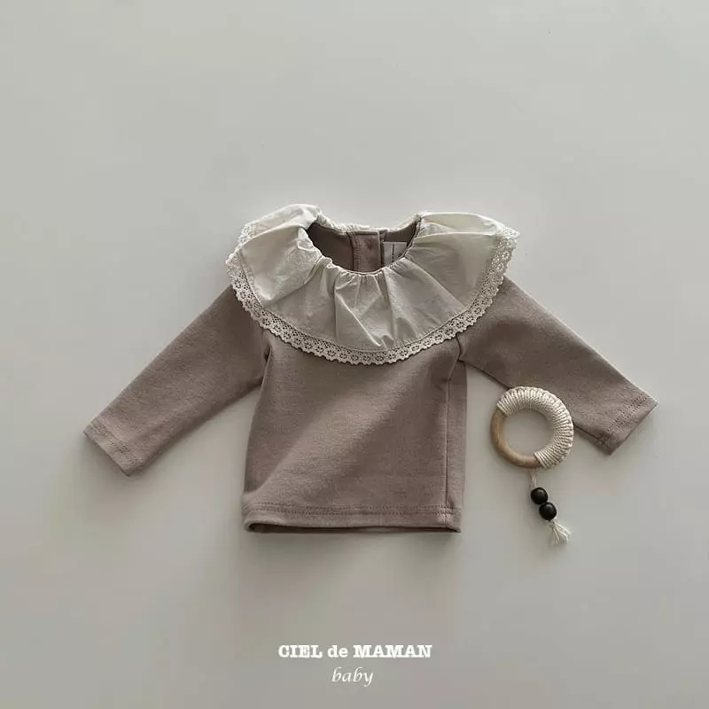 Ciel De Maman - Korean Baby Fashion - #babylifestyle - Pure Frill Tee - 4