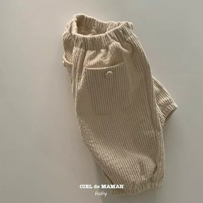 Ciel De Maman - Korean Baby Fashion - #babyoninstagram - Bean Button Pants - 2
