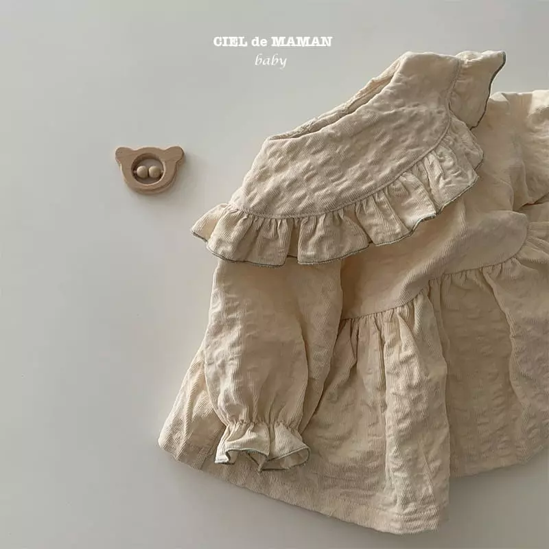 Ciel De Maman - Korean Baby Fashion - #babyootd - Rib Frill Bodysuit - 5