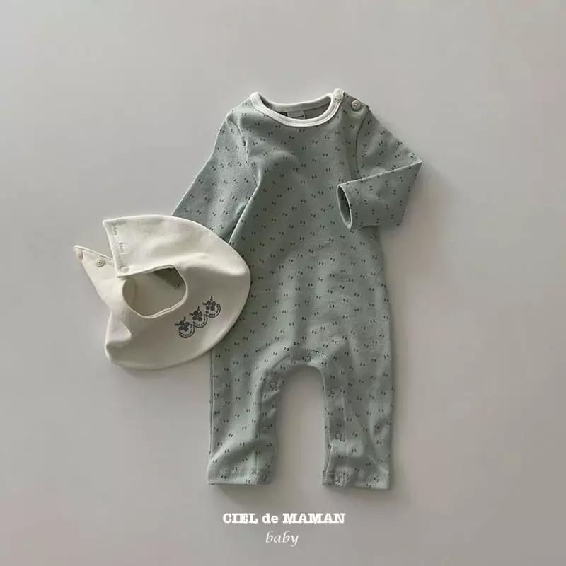 Ciel De Maman - Korean Baby Fashion - #babyoninstagram - Bib Bodysuit - 4