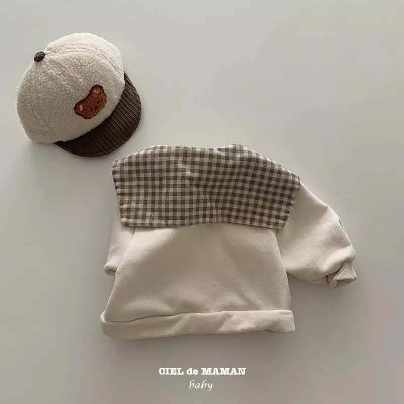 Ciel De Maman - Korean Baby Fashion - #babyootd - Check Collar Cardigan - 3